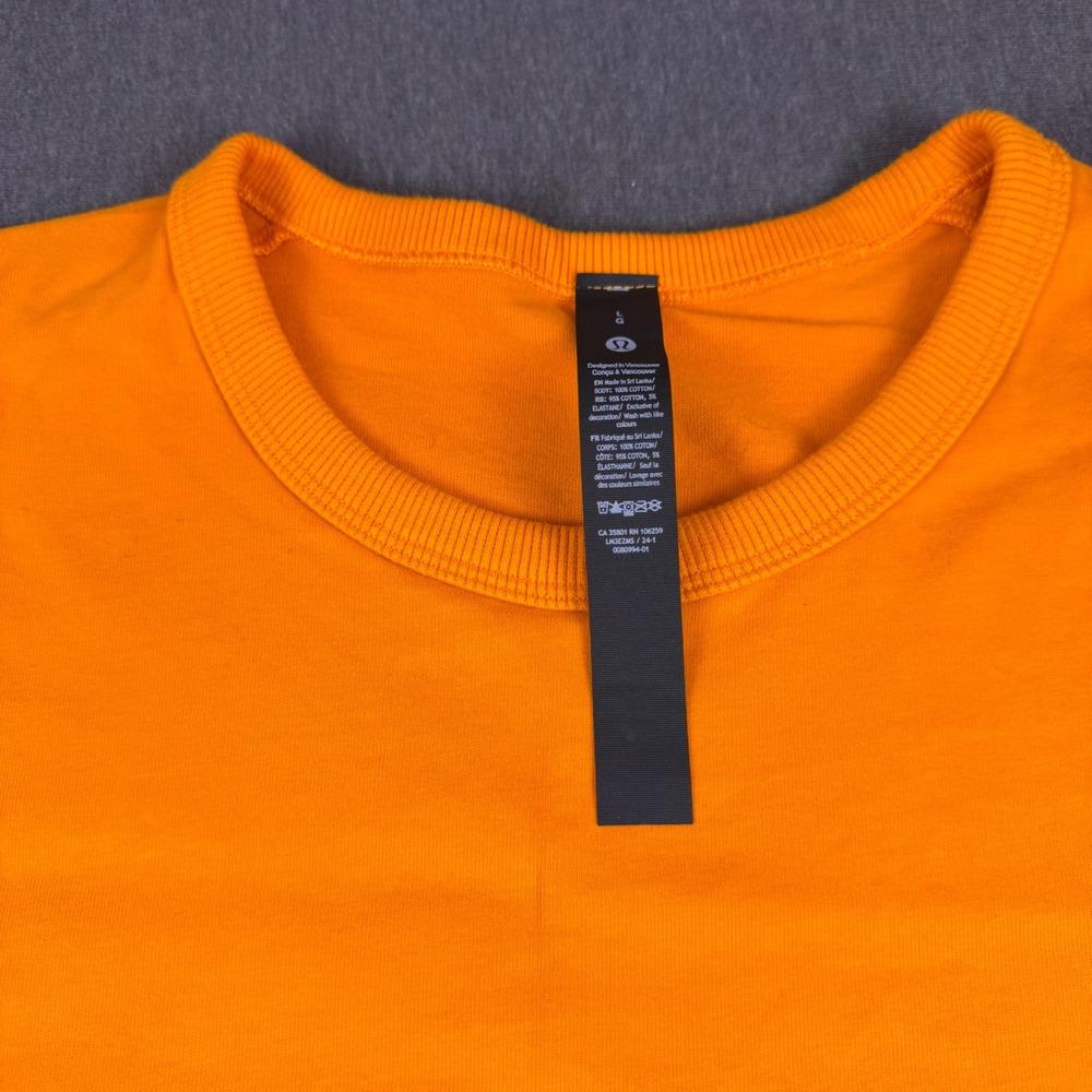lululemon The Fundamental T Men's Orange Oakwood Acorn T-Shirt LM3EZHS Size L‎